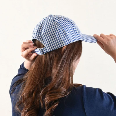 Gambar Ataru Topi Baseball Gingham - Biru