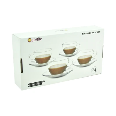 Gambar Appetite 175 Ml Set 4 Pcs Mezzo Cangkir Dengan Saucer