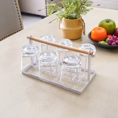 Gambar Appetite Set Munford Gelas Kaca Dengan Rak 220 ml - Putih