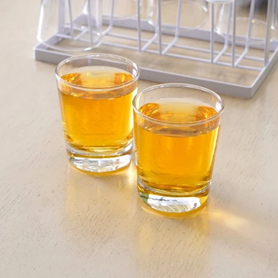 Gambar Appetite Set Munford Gelas Kaca Dengan Rak 220 ml - Putih