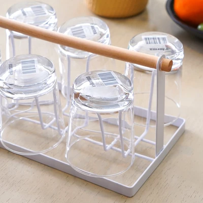 Gambar Appetite Set Munford Gelas Kaca Dengan Rak 220 ml - Putih