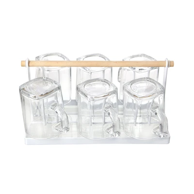 Gambar Appetite Set Milford Gelas Kaca Dengan Rak 230 ml - Putih