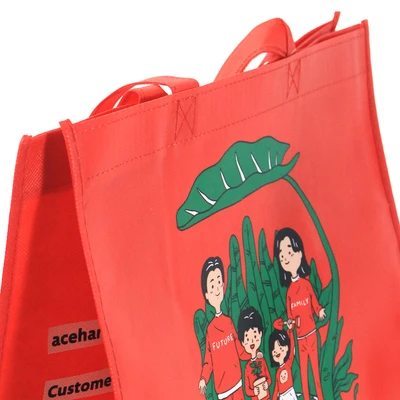 Gambar Tas Belanja 36x20x38 Cm Earth - Merah