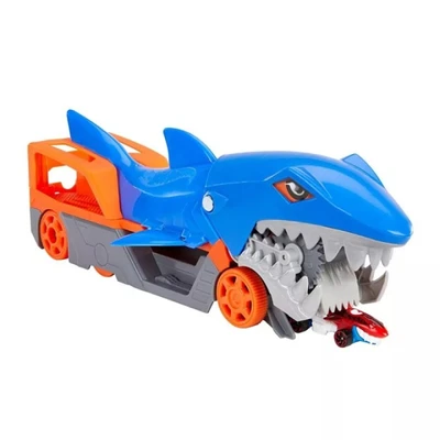 Gambar Hot Wheels Playset City Shark Chomp Transport