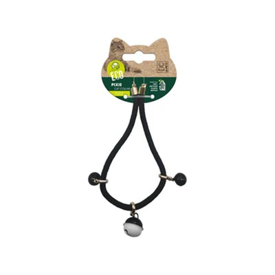 Gambar M-Pets 30-34 cm Pixie Eco Kalung Kucing - Hitam