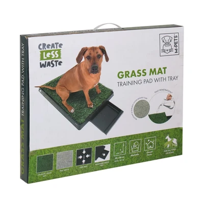 Gambar M-Pets Training Pads Grass Mat Dengan Tray