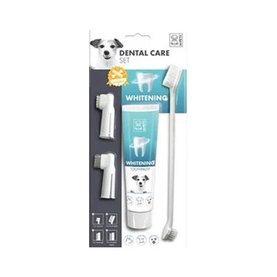 Gambar M-Pets Set Sikat Gigi Anjing Whitening