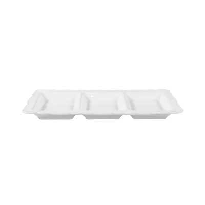 Gambar Appetite Halon Piring Saji Dengan Rak Set 4 pcs - Putih