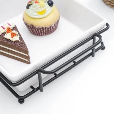 Gambar Appetite Homz Mangkuk Saji Dengan Rak Set 5 pcs - Putih