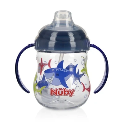 Gambar Nuby Botol Bayi Tritan Spout Shark Nb236 - Hitam