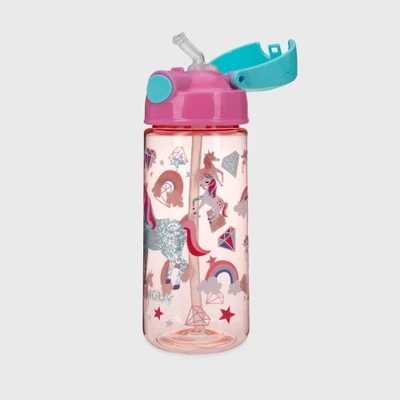 Gambar Nuby Botol Minum Tritan Flipit Glitter Unicorn Nb209