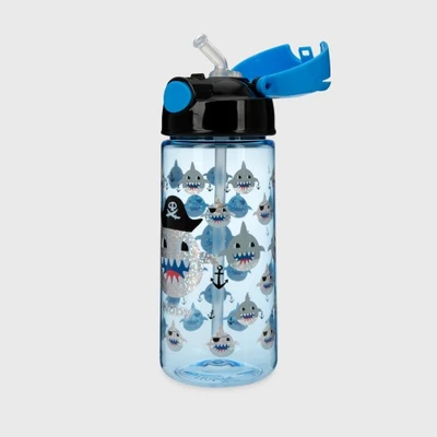 Gambar Nuby Botol Minum Tritan Flipit Glitter Shark Nb209