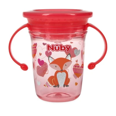 Gambar Nuby Botol Bayi Wonder Cup Tritan Gliter Pinfox Nb229