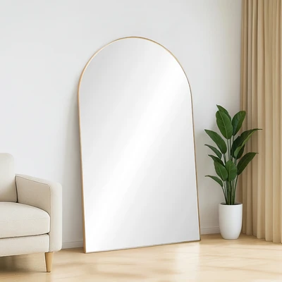 Gambar Informa Cermin Lantai Dekorasi Aluminium Arch 100x200 cm - Gold