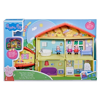 Gambar Peppa Pig Playset Peppas Playtime To Bedtime House F2188