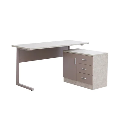 Gambar Informa Gemini Meja Kantor Concrete - Abu-Abu