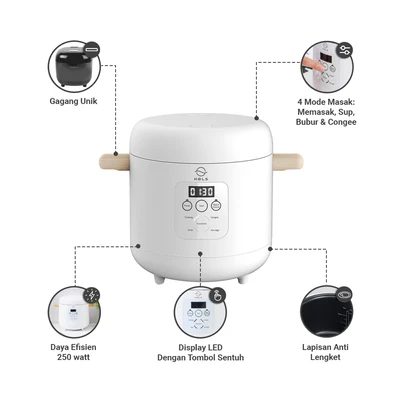 Gambar Kels 300 Ml Rice Cooker Mini - Putih