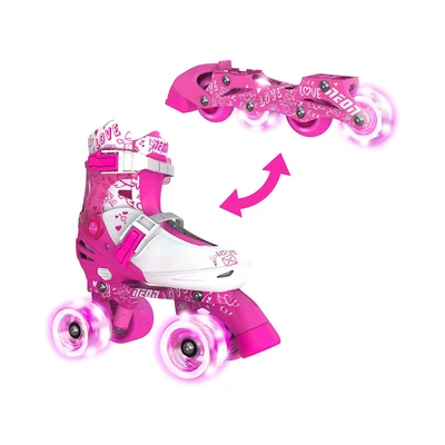 Gambar Neon Ukuran 34-37 Sepatu Roda Combo - Pink