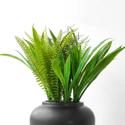 Gambar Informa Tanaman Artifisial Dengan Pot Keramik 24x24x40 cm - Hijau