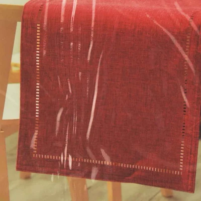 Gambar Informa Table Runner Polyester Eyelet 33x160 cm - Merah Maroon