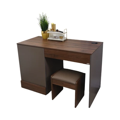Gambar Informa Oberyn Ii Meja Rias - Abu-Abu/Walnut