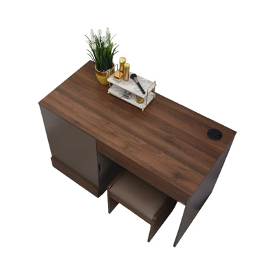 Gambar Informa Oberyn Ii Meja Rias - Abu-Abu/Walnut