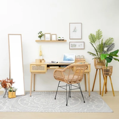 Gambar Informa Pot Tanaman Dengan Stand M6 Set 2 pcs - Krem