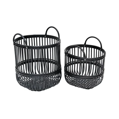 Gambar Informa Pot Tanaman Bambu M7 Set 2 pcs - Hitam