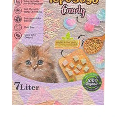 Gambar Markotops Tofu Soya Pasir Kucing Candy 7 Liter