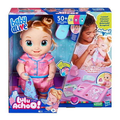 Gambar Baby Alive Boneka Bayi Lulu Achoo Blonde F2620