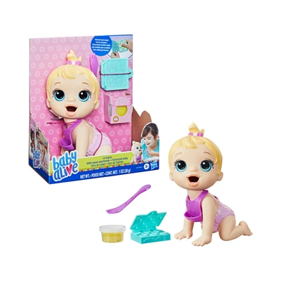 Gambar Baby Alive Boneka Bayi Lil Snacks Blonde F2617