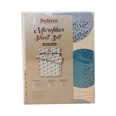 Gambar Selma 120x200 cm Set 3 Pcs Seprai Double Microfiber Eldora