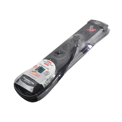 Gambar Brennenstuhl Premium Line Stop Kontak 6 Soket 3 Meter - Hitam