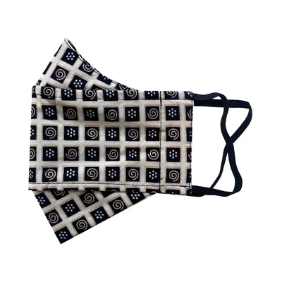 Gambar Pendopo Masker Batik 3D Motif Kotak