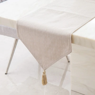 Gambar Informa Table Runner 33x180 Cm Neo Abstrak - Ivory