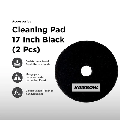 Gambar Krisbow Sabut Pembersih 43 cm Set 2 pcs - Hitam