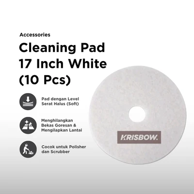 Gambar Krisbow Sabut Pembersih 44 cm Set 10 pcs - Putih