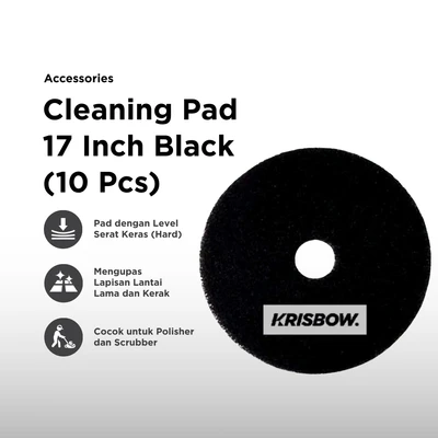 Gambar Krisbow Sabut Pembersih 44 cm Set 10 pcs - Hitam