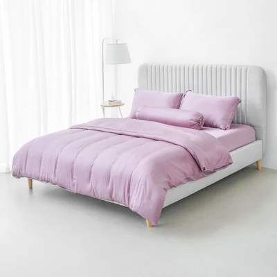 Gambar Fiore 240x210 cm Duvet Cover Tencel - Ungu