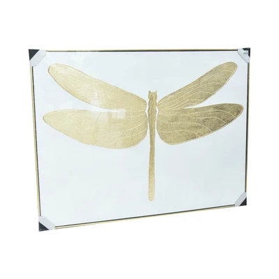 Gambar Informa Lukisan Kanvas Handmade Oil Paint Dragonfly 122.5x92.5 cm - Mix