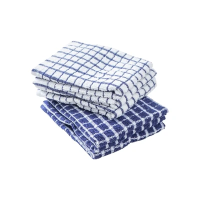 Gambar Informa Kain Lap Dapur Check Pattern Set 6 pcs - Biru