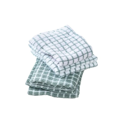 Gambar Informa Kain Lap Dapur Check Pattern Set 6 pcs - Hijau