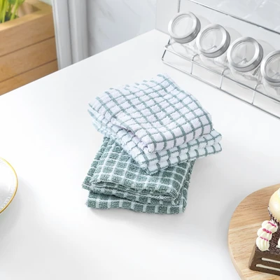 Gambar Informa Kain Lap Dapur Check Pattern Set 6 pcs - Hijau