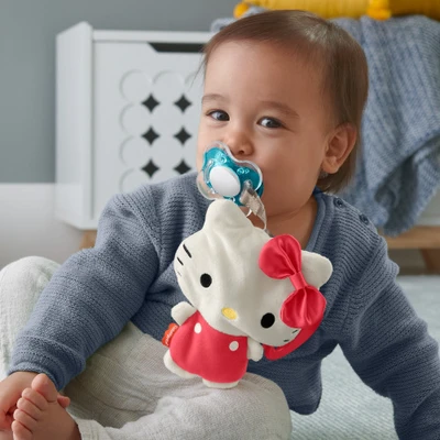 Gambar Fisher Price Sanrio Baby Clipimal Kitty Pacifier Holder Gxr52