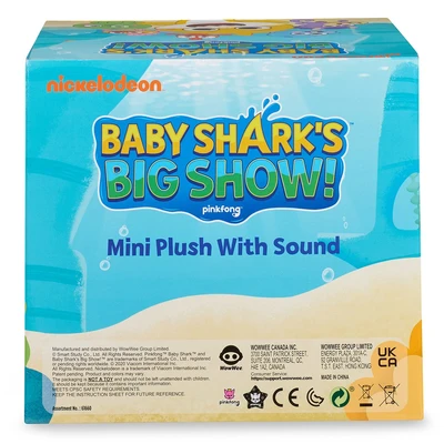 Gambar Wowwee Boneka Baby Shark Beanies Dengan Sound Random