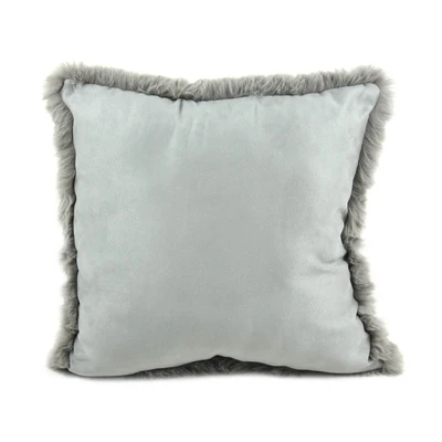 Gambar Informa Bantal Sofa Frosty Faux Fur 45x45 cm - Abu-Abu