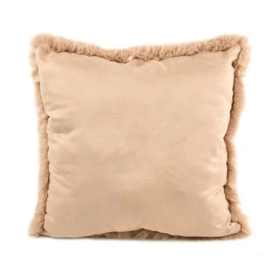 Gambar Informa Bantal Sofa Frosty Faux Fur 45x45 cm - Cokelat