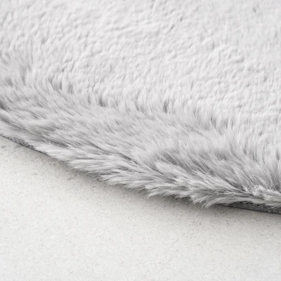 Gambar Informa Karpet 120 Cm Frosty Faux Fur - Abu-abu