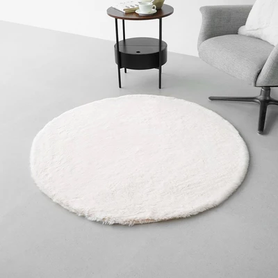 Gambar Informa Karpet 120 Cm Frosty Faux Fur - Krem