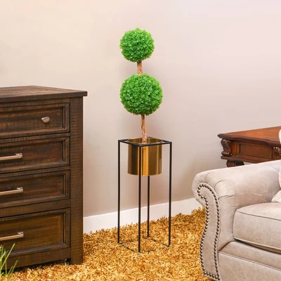 Gambar Informa Pot Tanaman Dengan Stand 70.5 cm - Gold